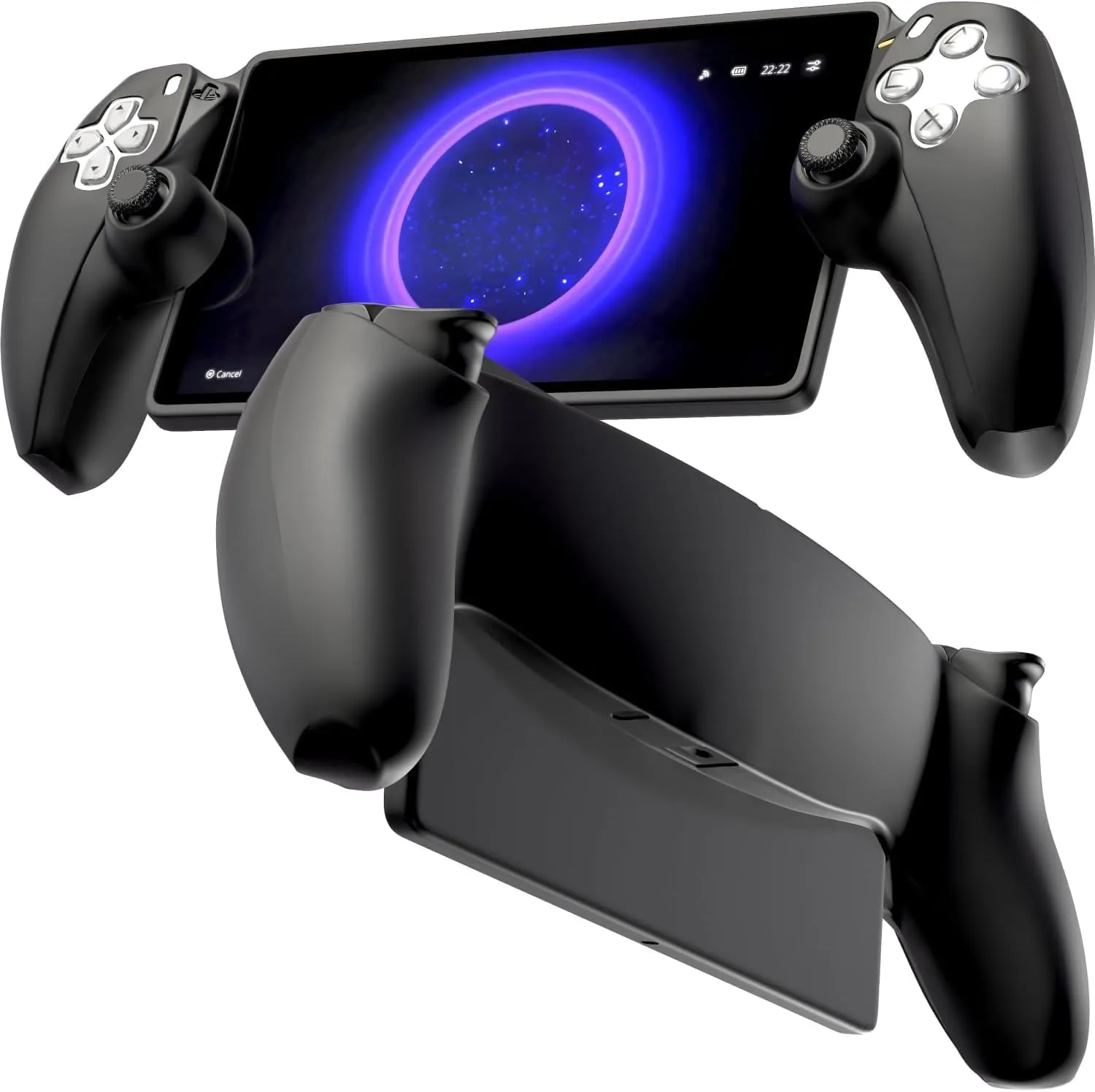 for PS5 Portal Silicone Protective Cover, Soft PS5 Skin Case for PlayStation Portal 2023 Remote Player, Shock-Hard Cover Accessories Skin - Black