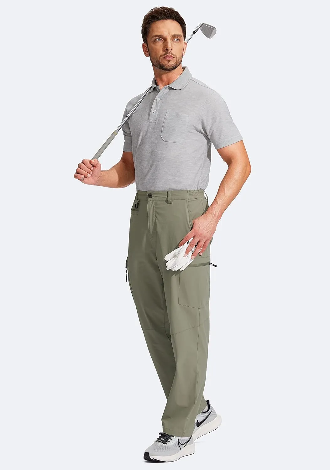 G Gradual Men's Hiking Cargo Pants Water Resistant Quick Dry Lightweight Outdoor Tactical Pants for Men with Multi Pocket