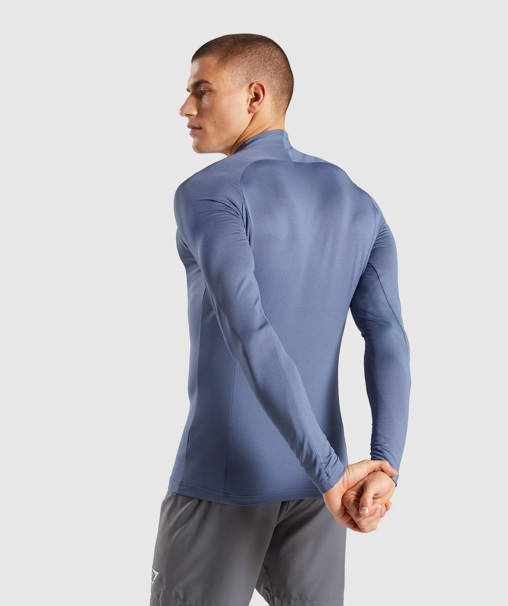 Gymshark Advanced 1/4 Zip Pullover - Aegean Blue
