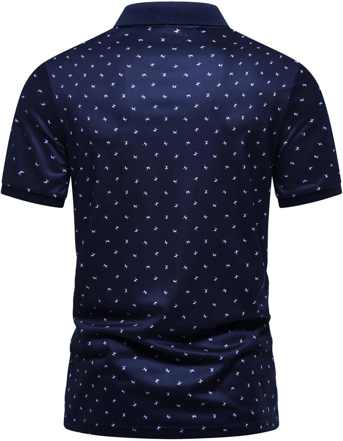 Men's Casual Short Sleeve Polo Shirt Summer Holiday Beach Tropical Tops Golf Shirts for Men