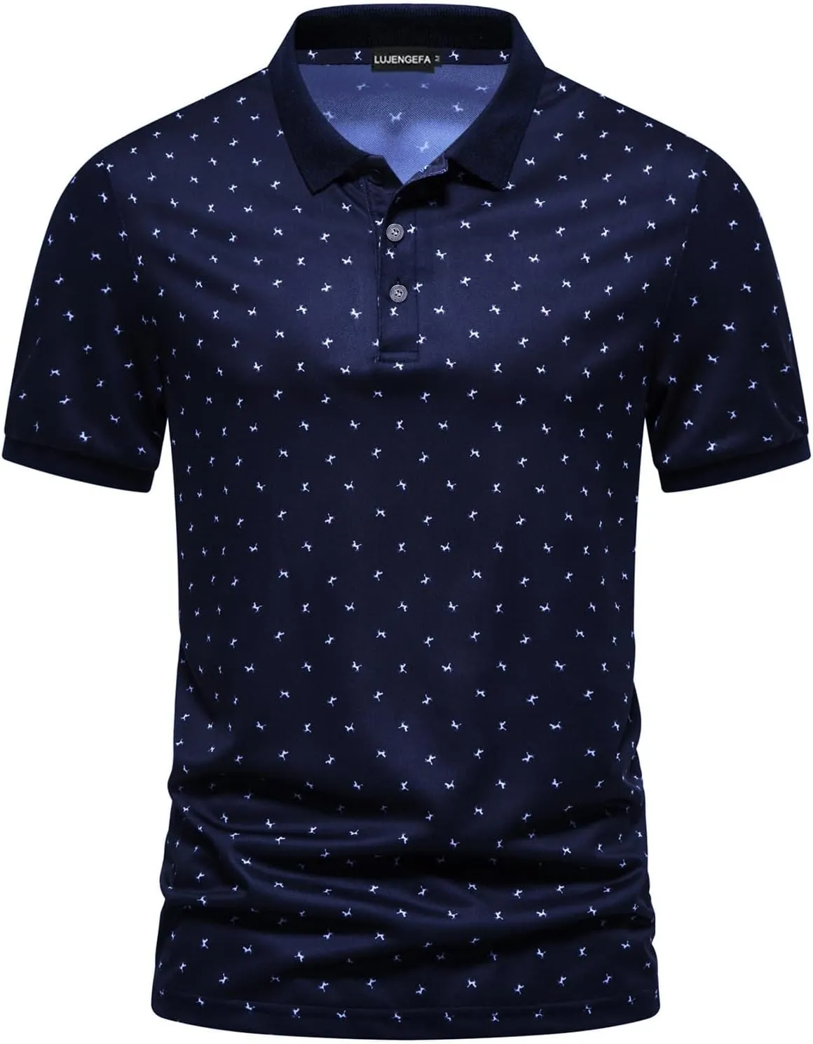 Men's Casual Short Sleeve Polo Shirt Summer Holiday Beach Tropical Tops Golf Shirts for Men