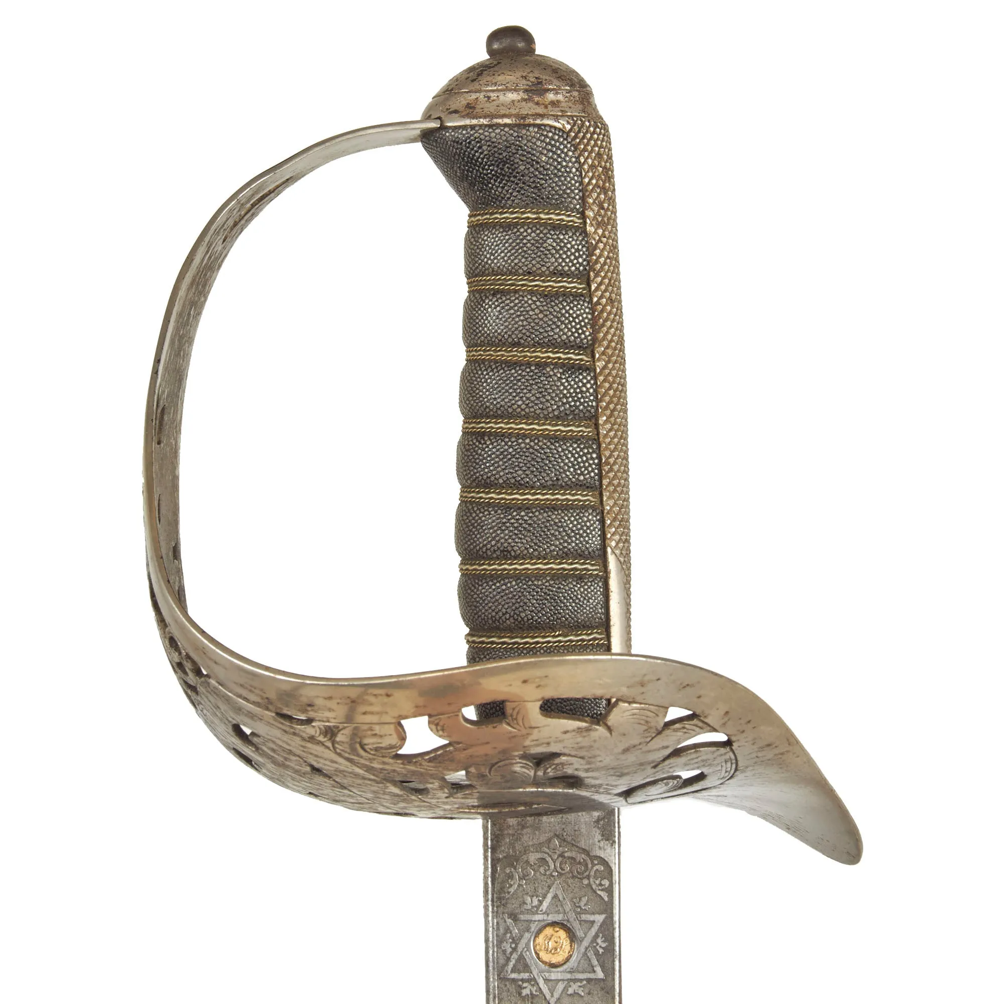 Original British Victorian Lieutenant Colonel John William Jeffreys (DSO) of Durham Light Infantry Pattern 1897 Light Officer’s Sword by Wilkinson Sword