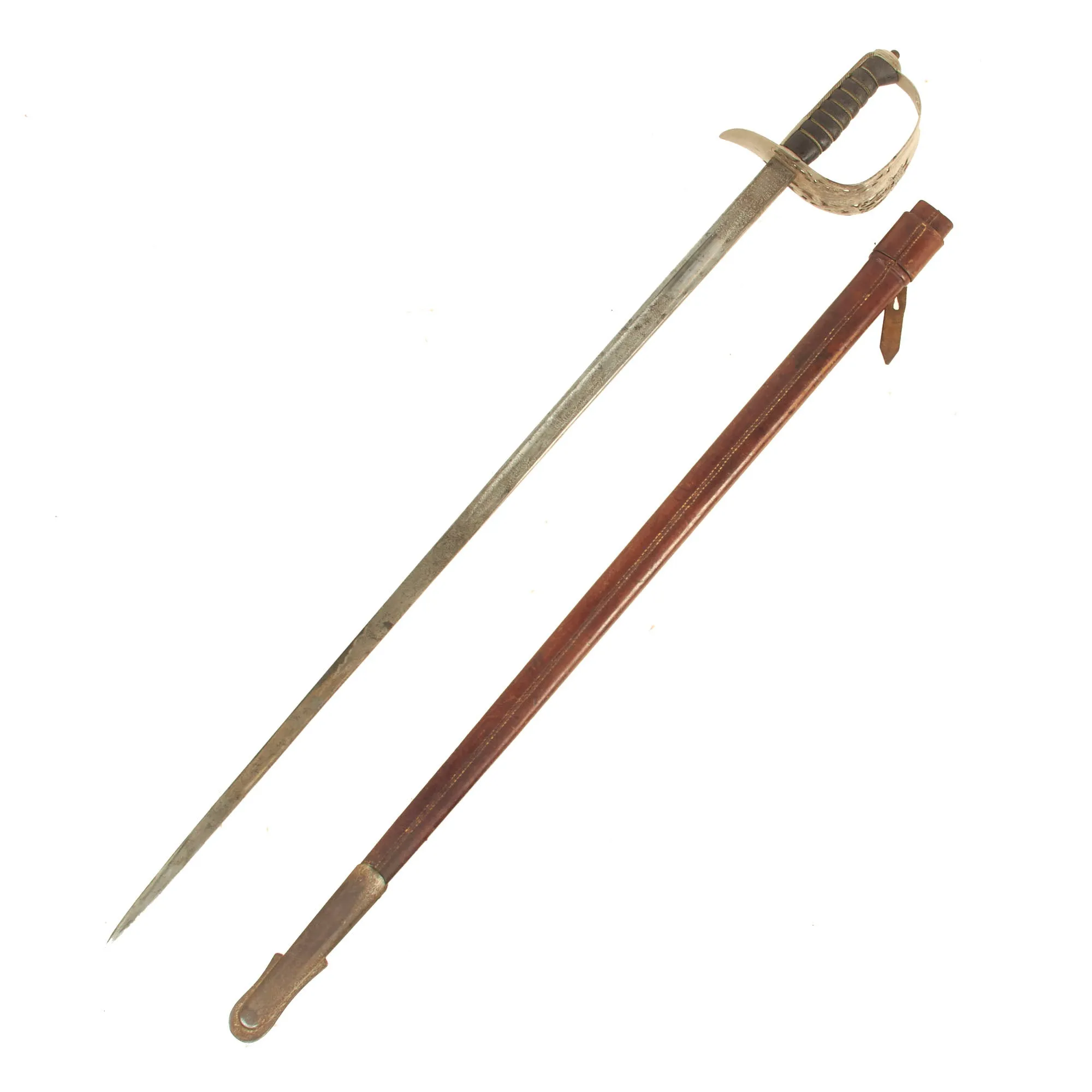 Original British Victorian Lieutenant Colonel John William Jeffreys (DSO) of Durham Light Infantry Pattern 1897 Light Officer’s Sword by Wilkinson Sword