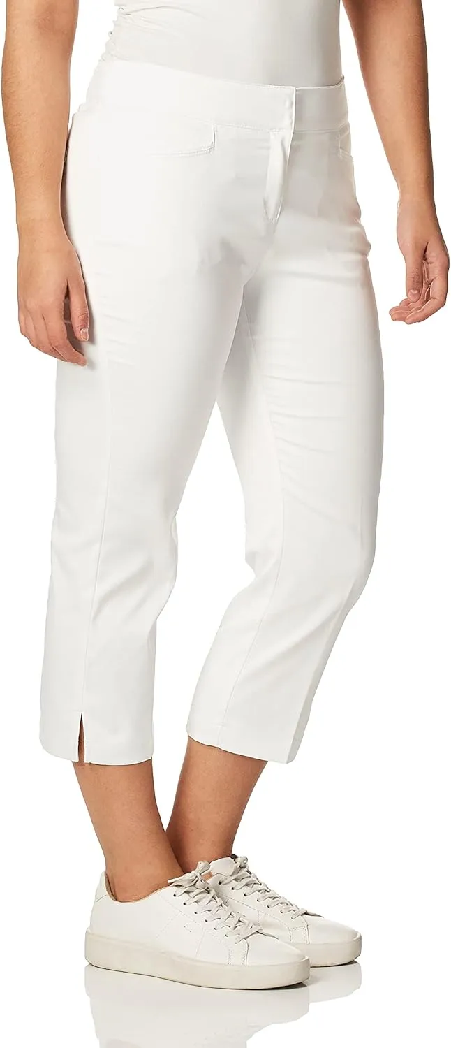 PGA TOUR Women's 22" Tech Capri Golf Pants with Comfort Stretch Waistband - Size 2 - 18 Plus