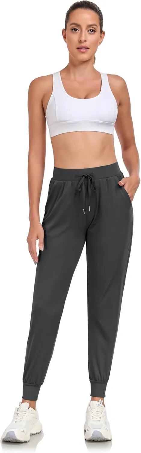 Rapoo 27"/29"/31" Soft, Skin-Friendly, and Highly Elastic Women's Joggers Sweatpants Pants with Pockets