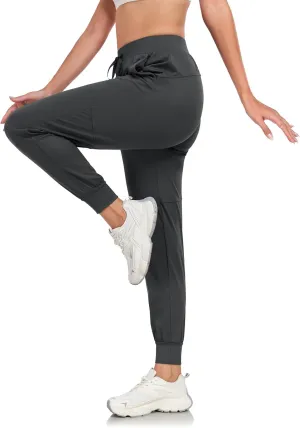 Rapoo 27"/29"/31" Soft, Skin-Friendly, and Highly Elastic Women's Joggers Sweatpants Pants with Pockets