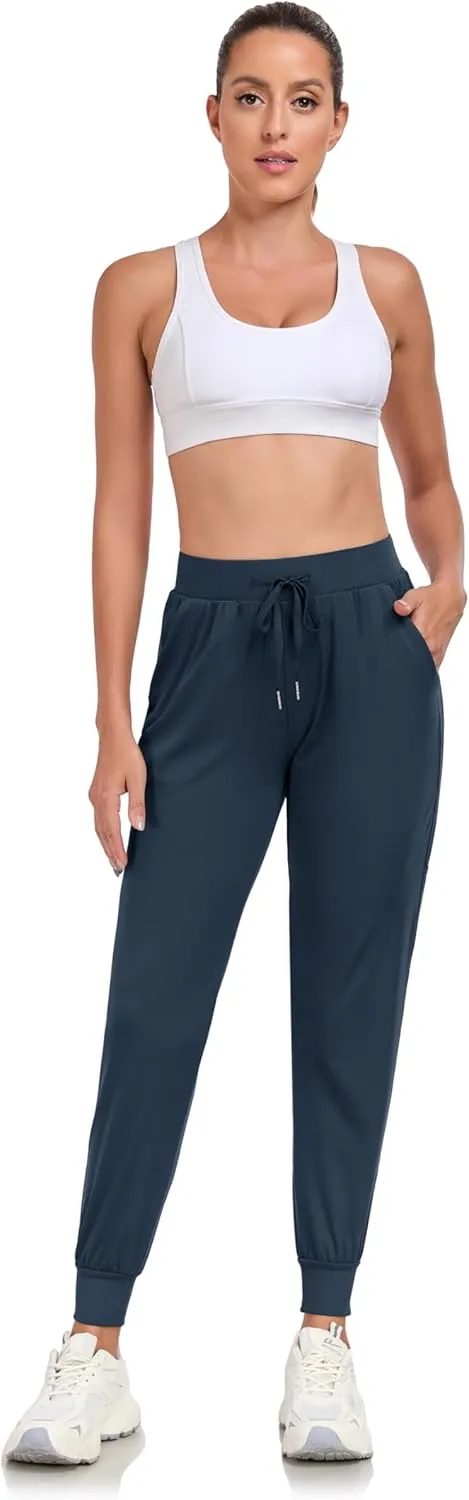 Rapoo 27"/29"/31" Soft, Skin-Friendly, and Highly Elastic Women's Joggers Sweatpants Pants with Pockets