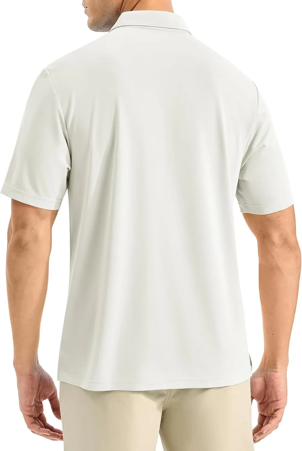 Rdruko Mens Polo Shirts Short Sleeve Dry Fit Moisture Wicking Sports Golf Tennis T-Shirt