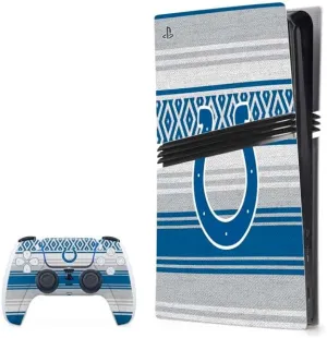 Skinit Decal Gaming Skin Compatible with PS5 Pro Bundle - Officially Licensed NFL Indianapolis Colts Trailblazer Design