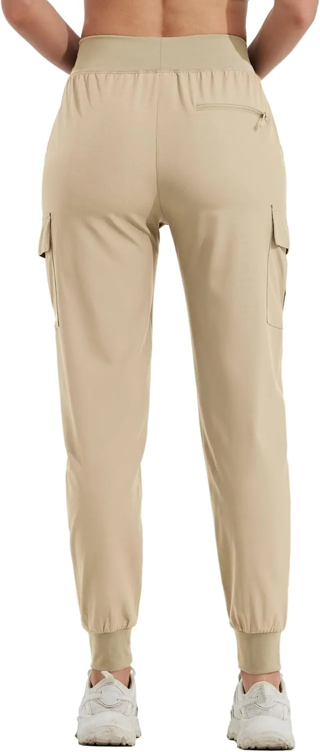 Willit Women's Cargo Hiking Pants Lightweight Athletic Outdoor Travel Joggers Quick Dry Workout Pants Water Resistant